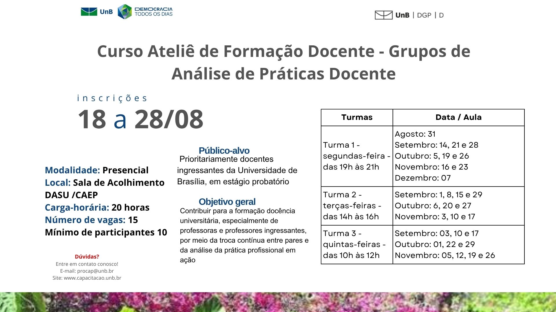 Ateliê de Formação Docente – Grupos de Análise de Prática Docente