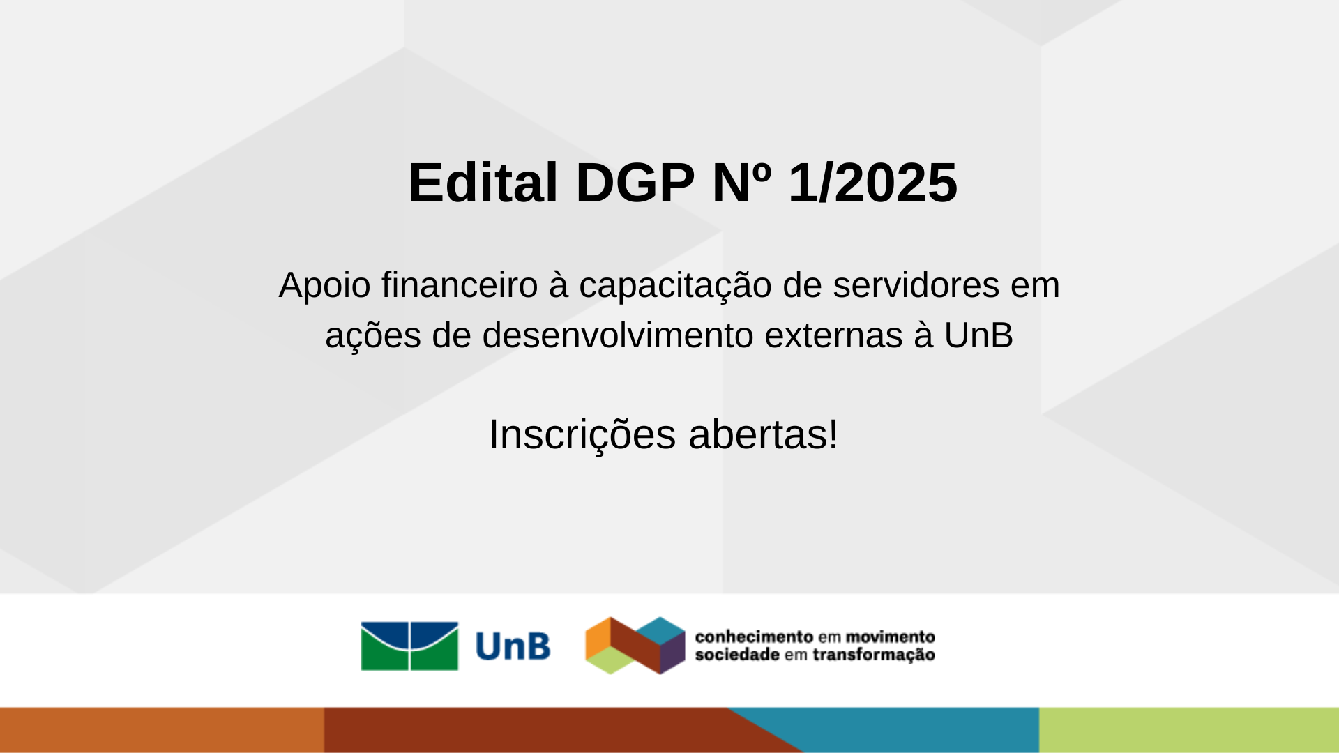 Inscrições Abertas! Edital de Eventos Externos 2025