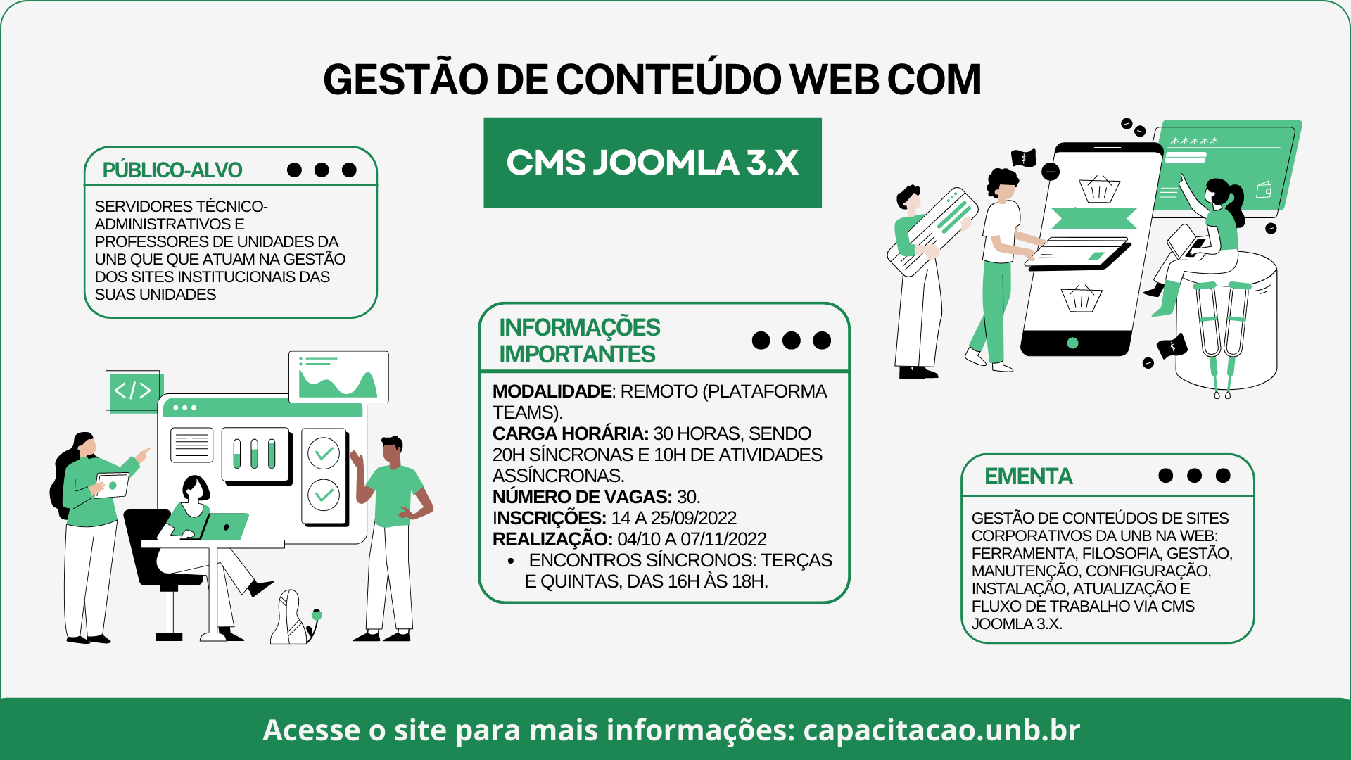 Inscrições Abertas! Gestão de Conteúdo Web com CMS Joomla 3.X