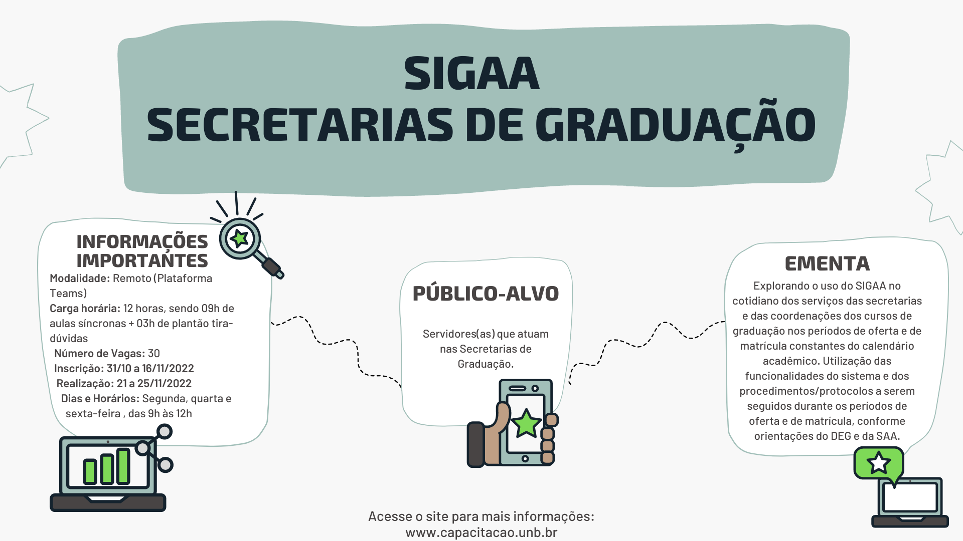Inscrições Abertas!! SIGAA - Secretarias de Graduação